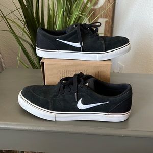 Nike black suede